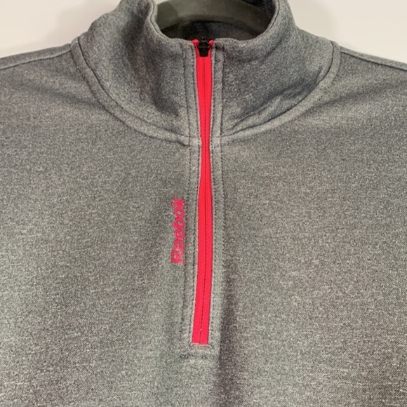 Reebok Grey & Pink Half Zip Sweater - Picture 3 of 10